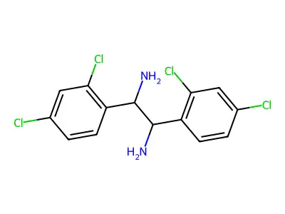 1,2-Bis(2,4-dichlorophenyl)-1,2-ethanediamine structure