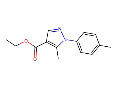 Ethyl 5-methyl-1-P-tolyl-1H-pyrazole-4-carboxylate structure