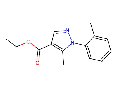 Ethyl 5-methyl-1-(o-tolyl)-1H-pyrazole-4-carboxylate structure