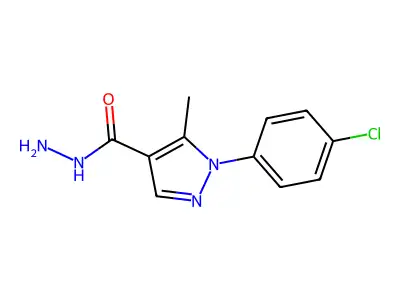 1-(4-Chlorophenyl)-5-methyl-1H-pyrazole-4-carbohydrazide structure