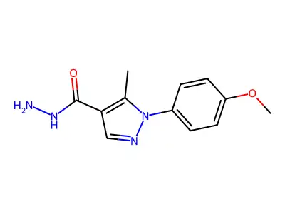 1-(4-Methoxyphenyl)-5-methyl-1H-pyrazole-4-carbohydrazide structure