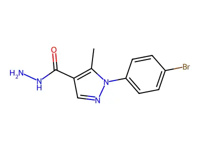 1-(4-Bromophenyl)-5-methyl-1h-pyrazole-4-carbohydrazide structure
