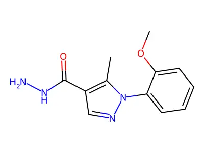 1-(2-Methoxyphenyl)-5-methyl-1H-pyrazole-4-carbohydrazide structure