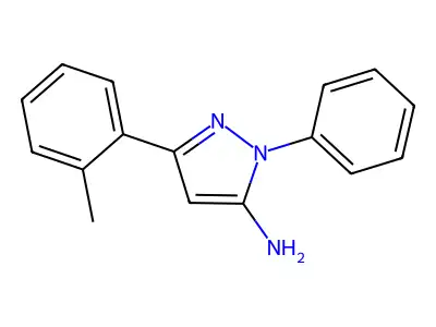 3-(2-Methylphenyl)-1-phenyl-1H-pyrazol-5-ylamine structure