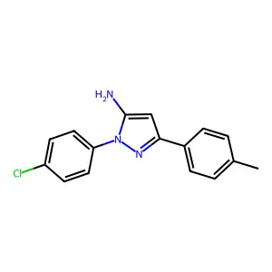 1-(4-Chlorophenyl)-3-(4-methylphenyl)-1H-pyrazol-5-amine structure