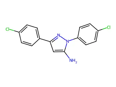 1,3-Bis(4-chlorophenyl)-1H-pyrazol-5-amine structure