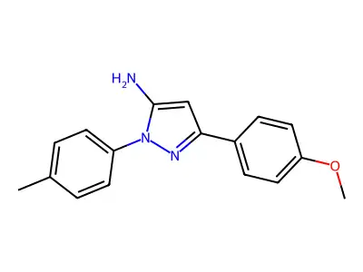 3-(4-Methoxyphenyl)-1-(4-methylphenyl)-1H-pyrazol-5-amine structure