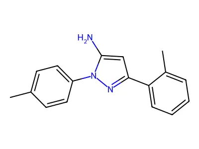 3-(2-methylphenyl)-1-(4-methylphenyl)-1H-pyrazol-5-amine structure
