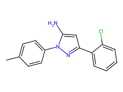 3-(2-Chlorophenyl)-1-(4-methylphenyl)-1H-pyrazol-5-amine structure