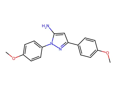 1,3-Bis(4-methoxyphenyl)-1H-pyrazol-5-amine structure