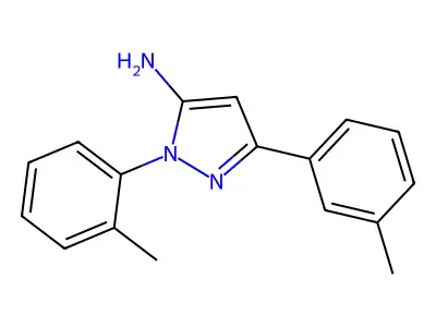1-(2-Methylphenyl)-3-(3-methylphenyl)-1H-pyrazol-5-amine structure