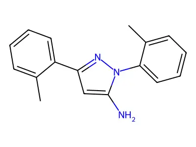 1,3-Bis(2-methylphenyl)-1H-pyrazol-5-amine structure