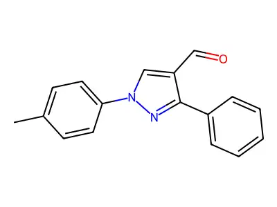 3-Phenyl-1-P-tolyl-1H-pyrazole-4-carbaldehyde structure