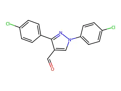 1,3-Bis(4-chlorophenyl)-1H-pyrazole-4-carbaldehyde structure