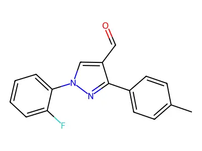 1-(2-Fluorophenyl)-3-P-tolyl-1H-pyrazole-4-carbaldehyde structure