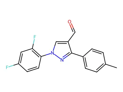 1-(2,4-Difluorophenyl)-3-p-tolyl-1h-pyrazole-4-carbaldehyde structure