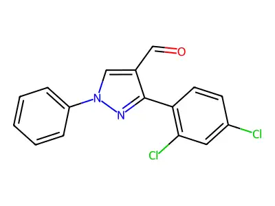 3-(2,4-Dichlorophenyl)-1-phenyl-1H-pyrazole-4-carboxaldehyde structure