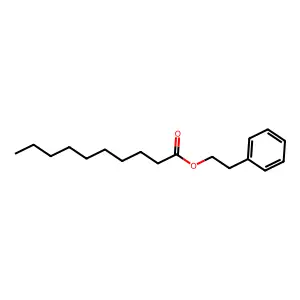 Phenethyl decanoate structure