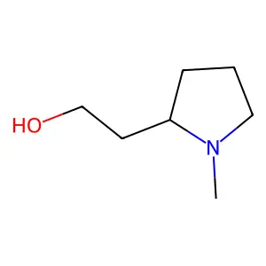 1-Methyl-2-pyrrolidineethanol, (2S)- structure