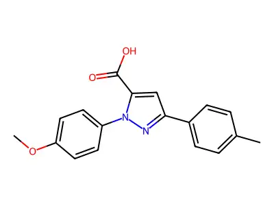 1-(4-Methoxyphenyl)-3-P-tolyl-1H-pyrazole-5-carboxylic acid structure