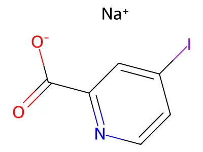 4-Iodopyridine-2-carboxylic acid structure