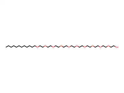 3,6,9,12,15,18,21,24,27,30-Decaoxadotetracontan-1-ol structure
