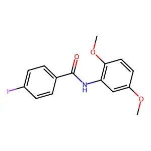 N-(2,5-Dimethoxyphenyl)-4-iodo-benzamide structure