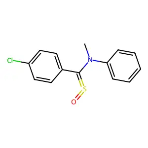 N-[(4-Chlorophenyl)(oxo-lambda~4~-sulfanylidene)methyl]-N-methylaniline structure