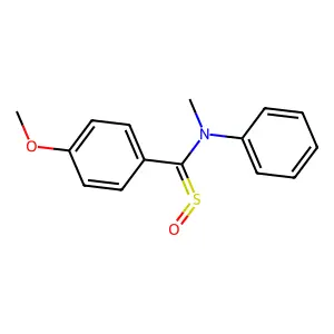 N-[(4-Methoxyphenyl)(oxo-lambda~4~-sulfanylidene)methyl]-N-methylaniline structure
