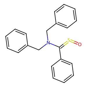 N,N-Dibenzyl-1-(oxo-lambda~4~-sulfanylidene)-1-phenylmethanamine structure
