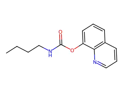 Quinolin-8-yl N-butylcarbamate structure