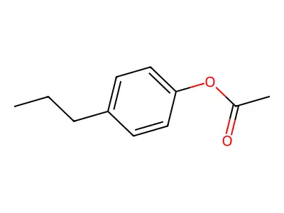 p-Propylphenyl acetate structure
