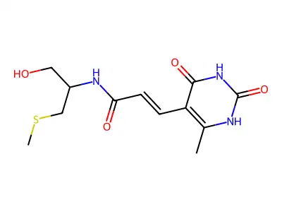 (E)-N-(1-hydroxy-3-methylsulfanylpropan-2-yl)-3-(6-methyl-2, structure