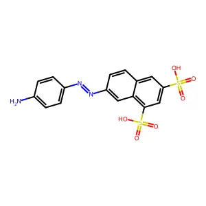 7-((4-Aminophenyl)azo)naphthalene-1,3-disulphonic acid structure