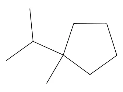 Cyclopropane, 1-methyl-1-(1-methylethyl) structure