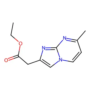 Ethyl 2-(7-methylimidazo[1,2-a]pyrimidin-2-yl)acetate structure