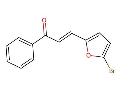 2-Propen-1-one, 3-(5-bromo-2-furanyl)-1-phenyl- structure
