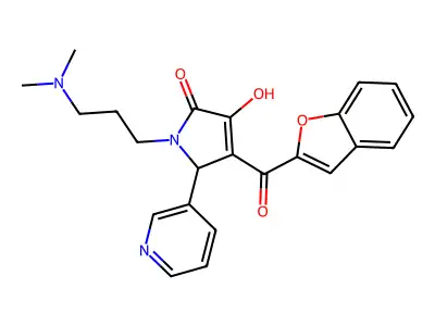 4-(benzofuran-2-carbonyl)-1-(3-(dimethylamino)propyl)-3-hydroxy-5-(pyridin-3-yl)-1H-pyrrol-2(5H)-one structure
