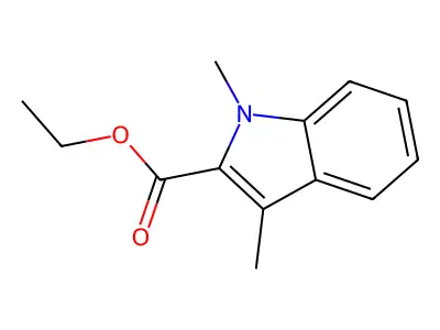ethyl 1,3-dimethyl-1H-indole-2-carboxylate structure