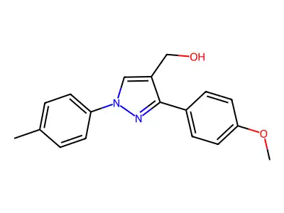 (3-(4-Methoxyphenyl)-1-(4-methylphenyl)-1H-pyrazol-4-YL)methanol structure