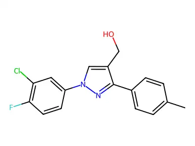 1-(3-Chloro-4-fluorophenyl)-3-(4-methylphenyl)-1H-pyrazole-4-methanol structure
