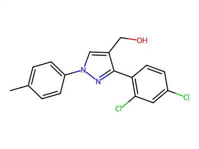 (3-(2,4-Dichlorophenyl)-1-(4-methylphenyl)-1H-pyrazol-4-YL)methanol structure