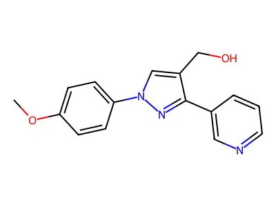 (1-(4-Methoxyphenyl)-3-(3-pyridinyl)-1H-pyrazol-4-YL)methanol structure