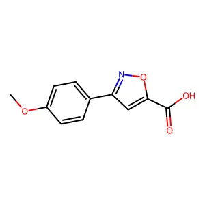 5-(4-Methoxyphenyl)-1,2-oxazole-3-carboxylic acid structure