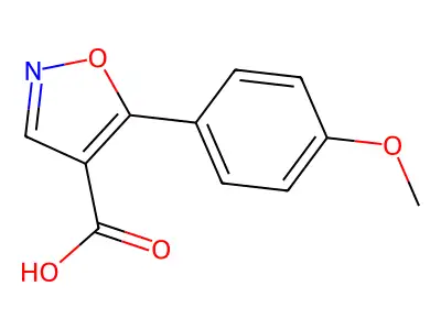 5-(4-Methoxyphenyl)isoxazole-4-carboxylic acid structure