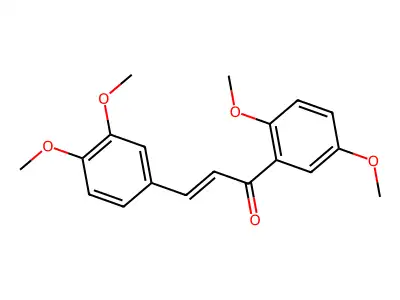 1-(2,5-Dimethoxyphenyl)-3-(3,4-dimethoxyphenyl)prop-2-en-1-one structure