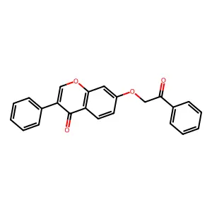 7-(2-oxo-2-phenylethoxy)-3-phenyl-4H-chromen-4-one structure