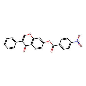 4-oxo-3-phenyl-4H-chromen-7-yl 4-nitrobenzoate structure