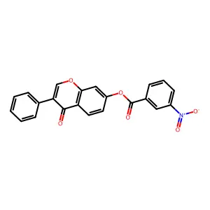 4-oxo-3-phenyl-4H-chromen-7-yl 3-nitrobenzoate structure