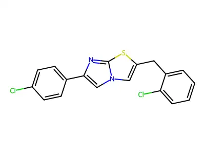 2-(2-Chlorobenzyl)-6-(4-chlorophenyl)imidazo[2,1-b][1,3]thiazole structure